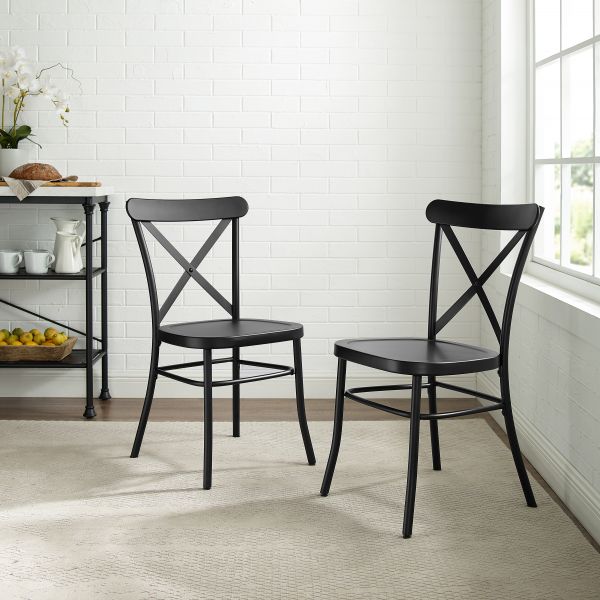 Camille 2Pc Metal Chair Set