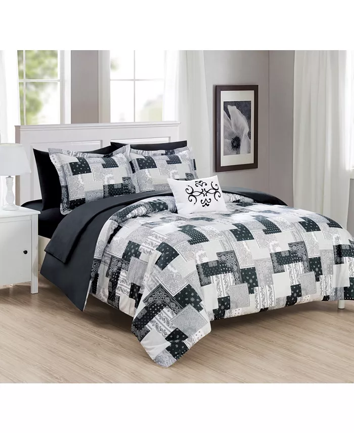 Chic Home Millennia 6 Piece Twin Bed In a Bag Comforter Set