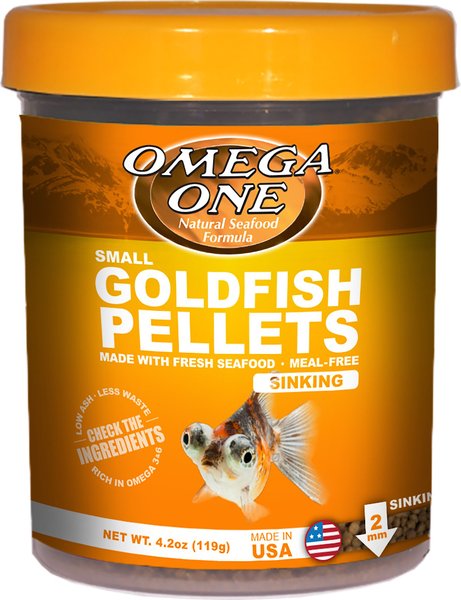 Omega One Small Sinking Goldfish Pellets Fish Food