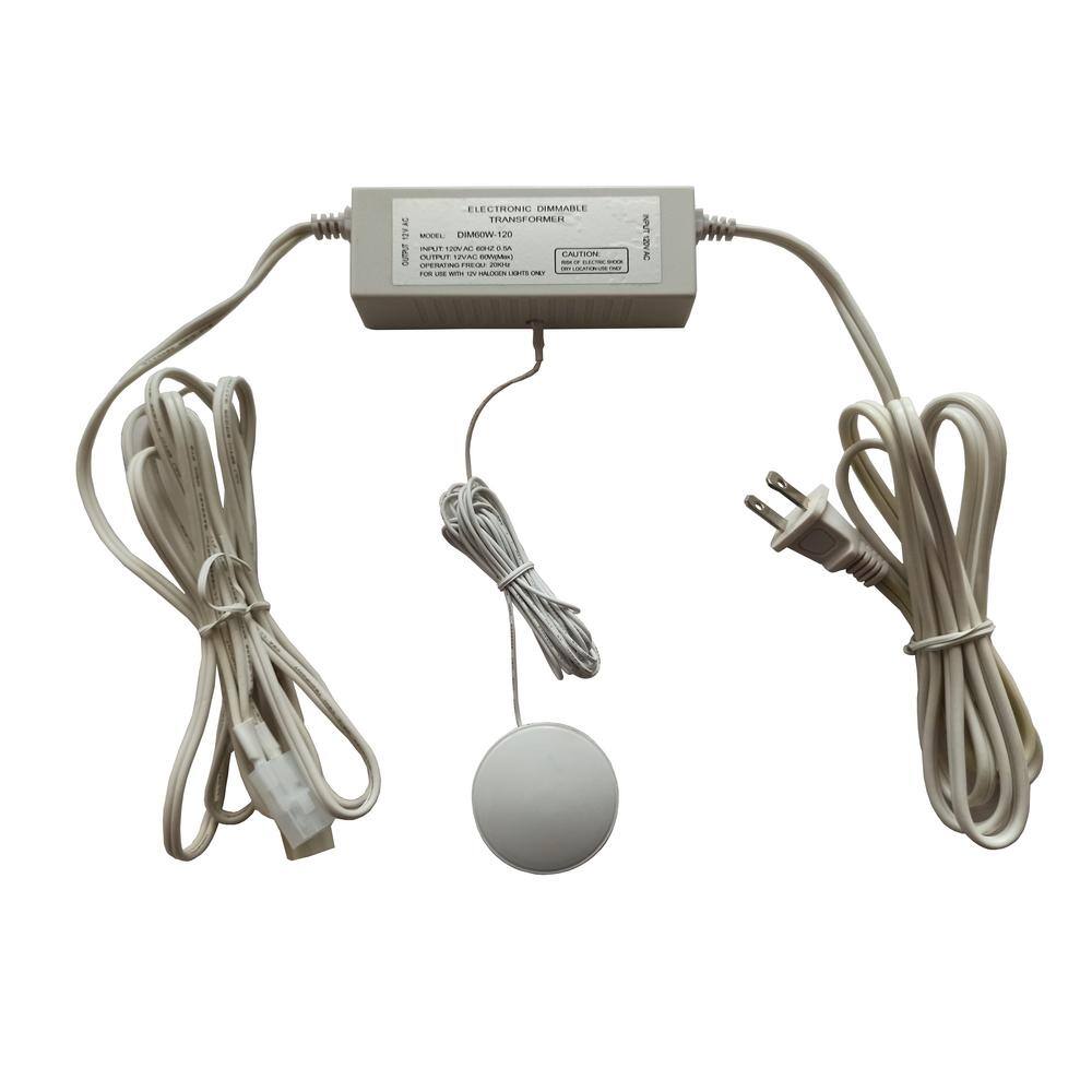 60-Watt 3 Level Touch Dimmer White DIM60W-120WHT