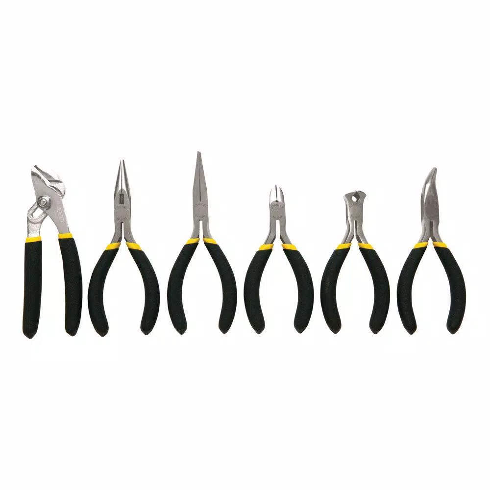 Stanley Bi-Material Mini Plier Set (6-Piece) and#8211; XDC Depot