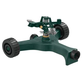 Orbit 20106 sq. ft. Zinc Impact Sprinkler with Plastic Wheel Base 27904