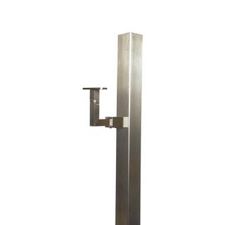 IAM Design Square Profile Articulating Post Side Mount Stainless Steel Flat Handrail Support E019760144