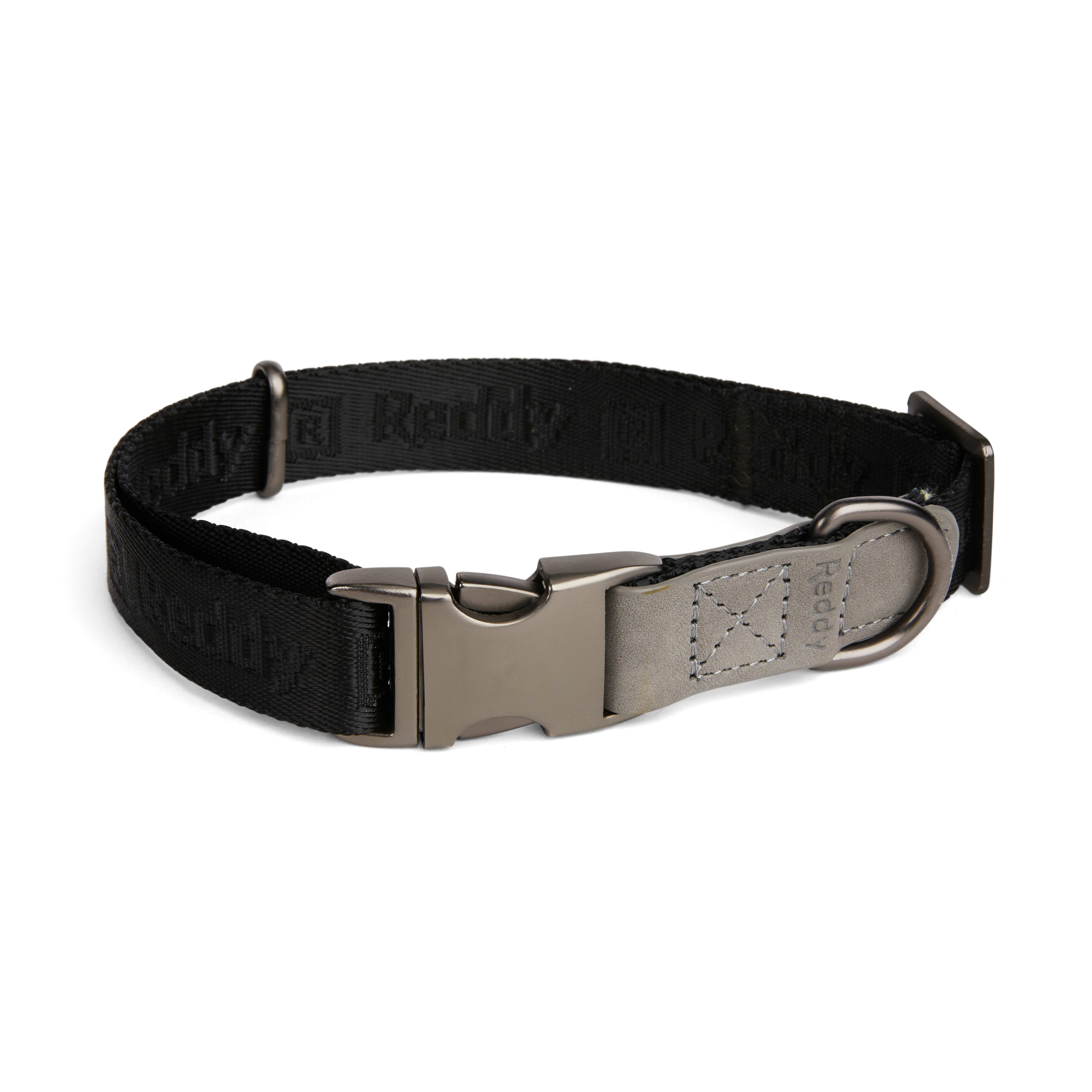 Reddy Black Jacquard Dog Collar， X-Small