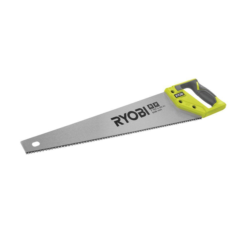 RYOBI 20 in. 7 TPI Hand Saw with Steel Blade RHCHS201