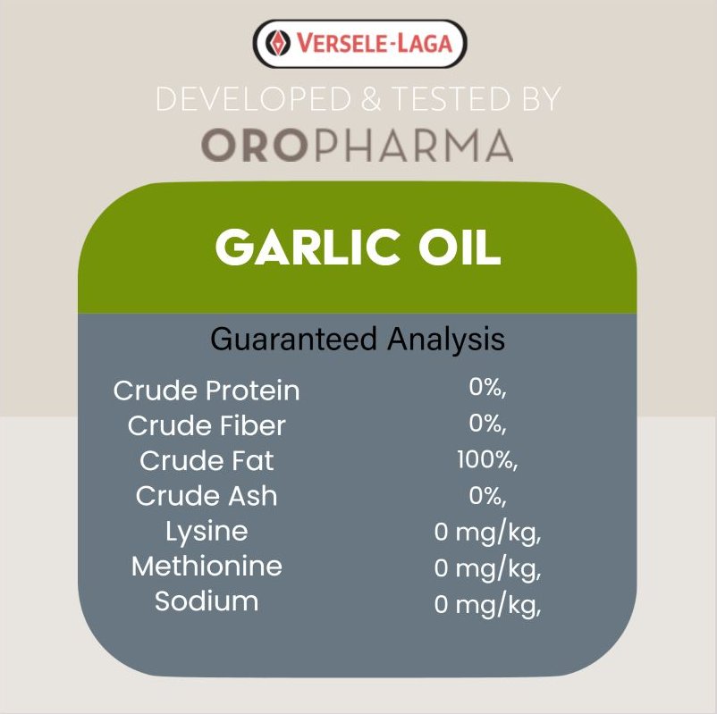 Versele-Laga Oropharma Garlic Oil Respiratory and Circulatory Health Pigeon Supplement， 8-oz bottle