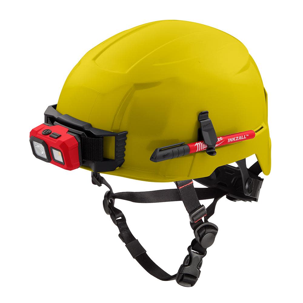 Milwaukee Yellow Helmet with BOLT Class E ;