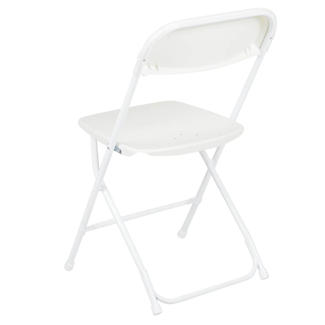 Flash Furniture 10-Pack White Standard Folding Chair with Solid Seat (Indoor)