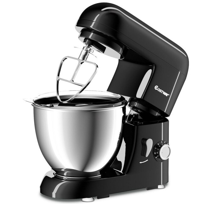 4.3 Qt 550 W Tilt Head Stainless Steel Bowl Electric Food Stand Mixer   13.2\