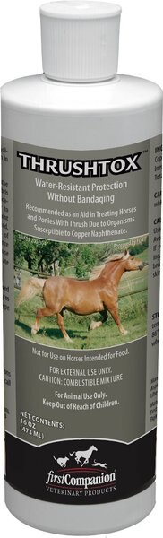 First Companion Thrushtox Horse Antifungal Ointment， 16-oz bottle