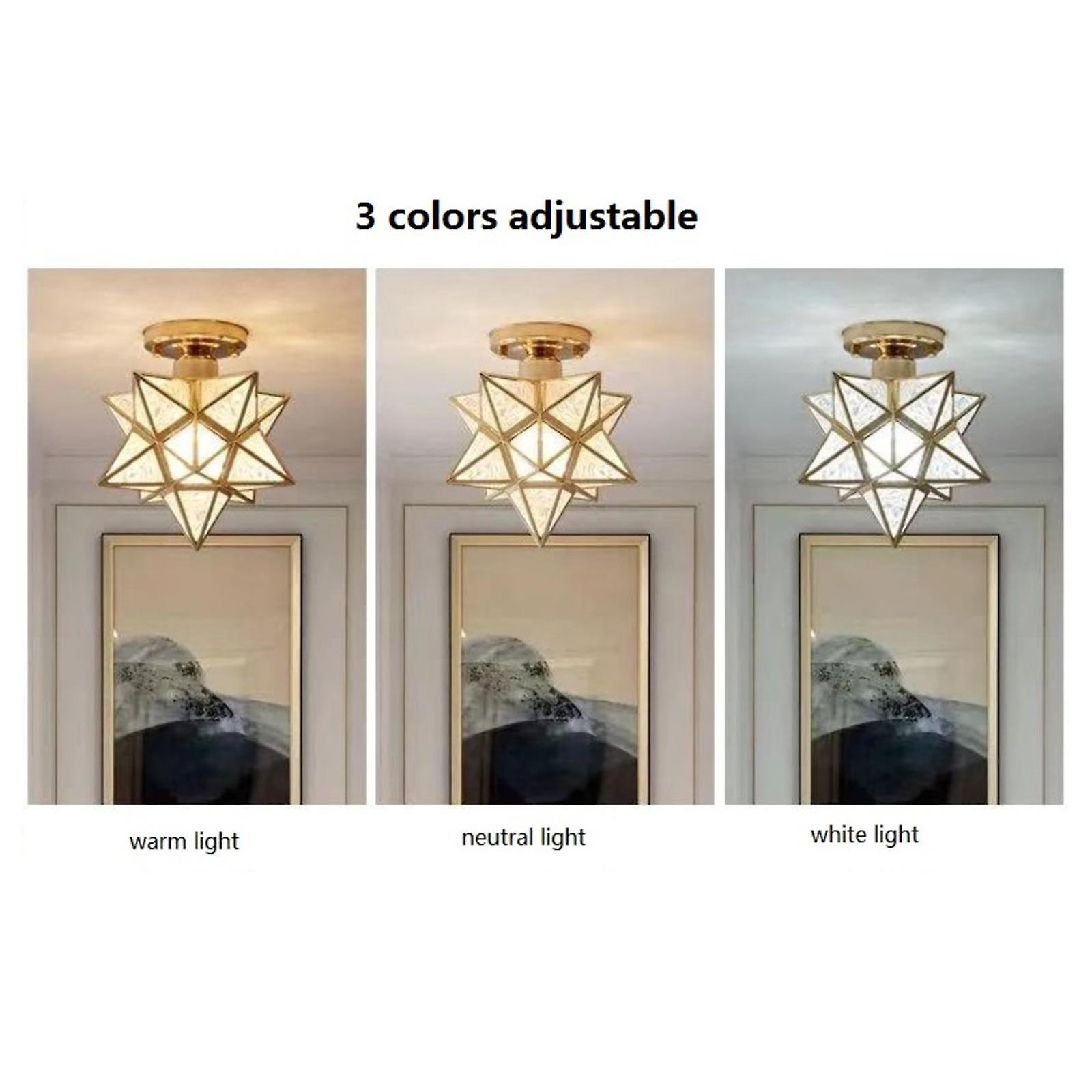 2x Ceiling Light Quick Installation Ceiling Daylight White 6500k Lamp For Living Room Bedroom Kitchen Hallway Balcony