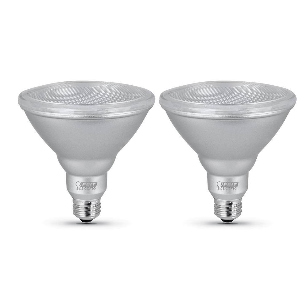 Feit Electric 90-Watt Equivalent PAR38 Dimmable Security or Outdoor Lighting 90+ CRI Flood LED Light Bulb Bright White 3000K (2-Pack) PAR38DM930CA2