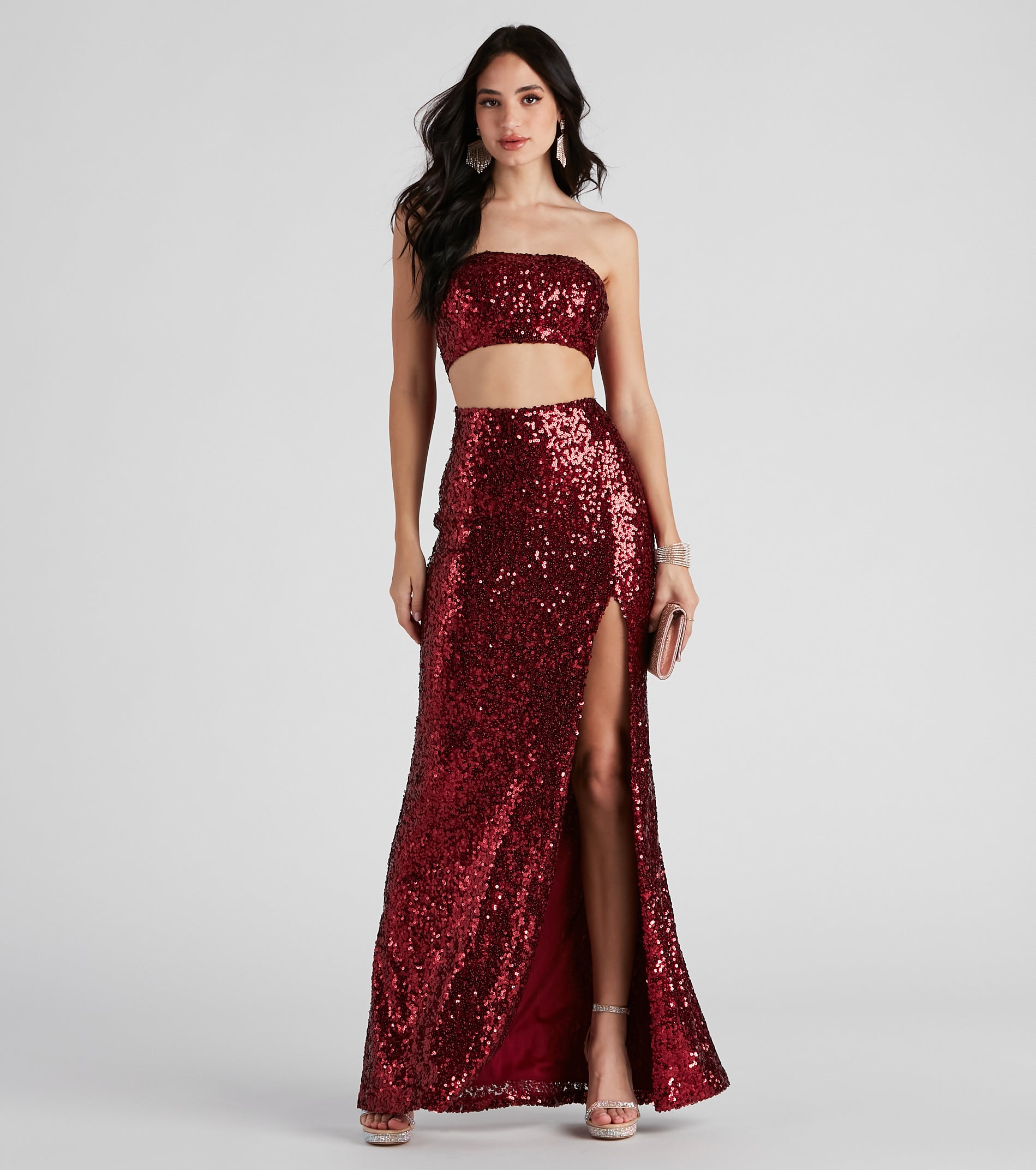 Yasmina Formal Cutout Sequin Dress