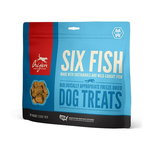 ORIJEN Grain Free Six Fish Freeze Dried Dog Treats andndash; Pet Empire and Supplies