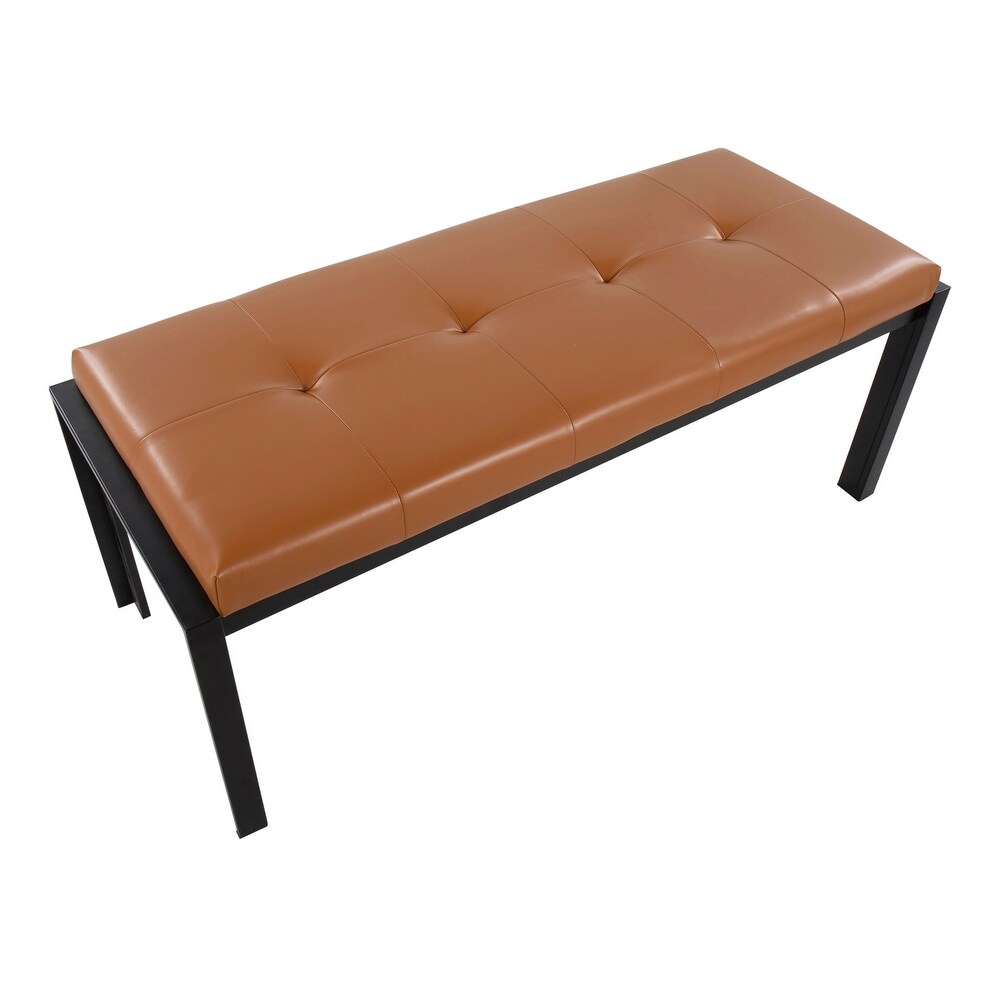 Strick   Bolton Forrest Black Upholstered Bench