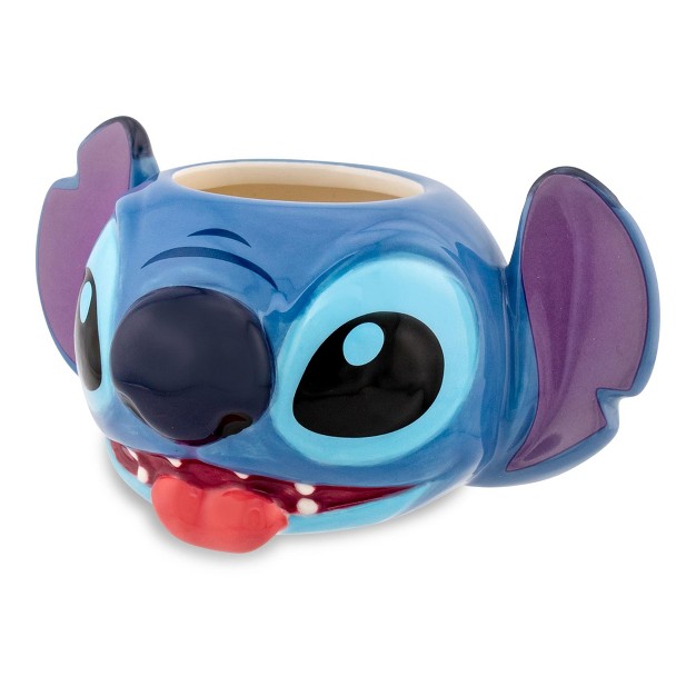 Silver Buffalo Disney Stitch 2oz Sculpted Ceramic Mini Cup Shot Glass