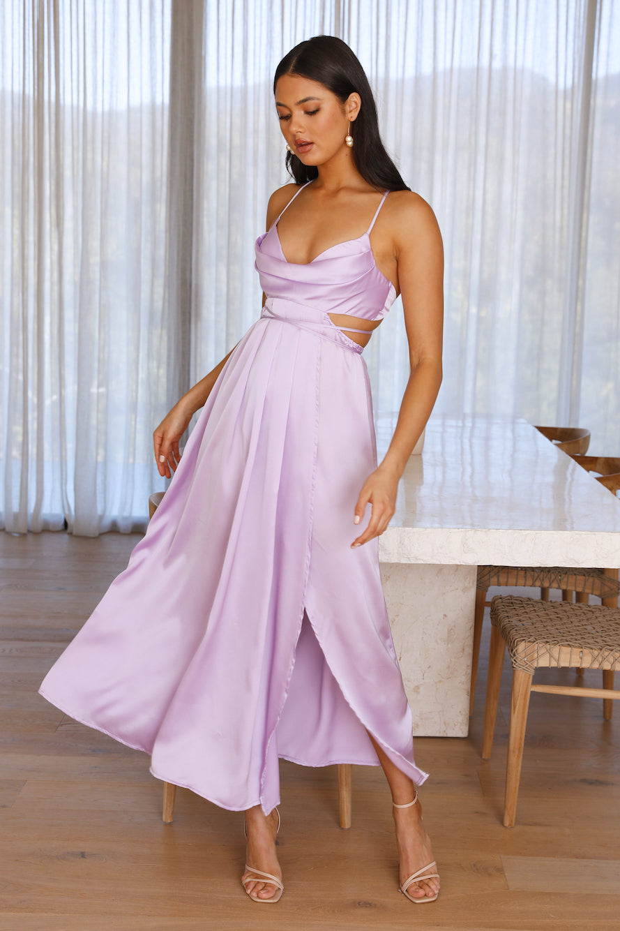 Early Mornings Maxi Dress Light Purple