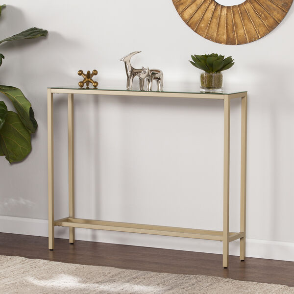 Darrin Metallic Gold 36-Inch Console Table