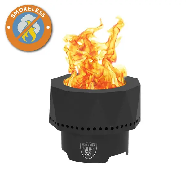 Blue Sky Las Vegas Raiders Ridge Smokeless Fire Pit