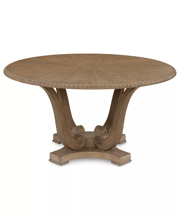 Trisha Yearwood Home Jasper County Stately Brown Round Dining Table