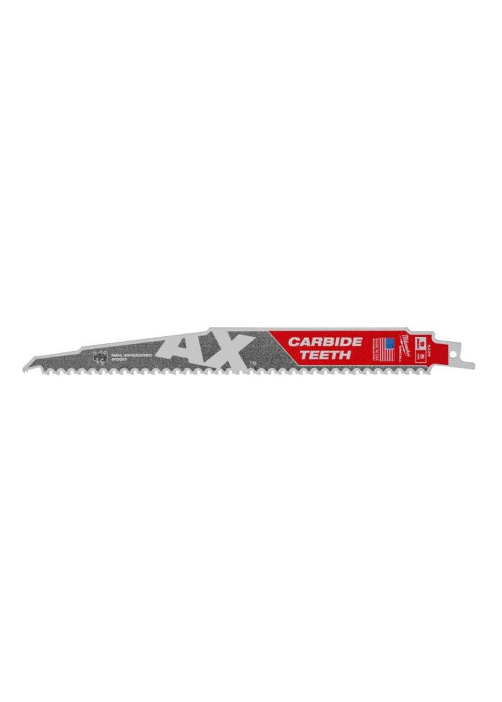 Milwaukee 9 in. 5 TPI The Ax Carbide Teeth SAWZALL Blades 5PK 48-00-5526 from Milwaukee