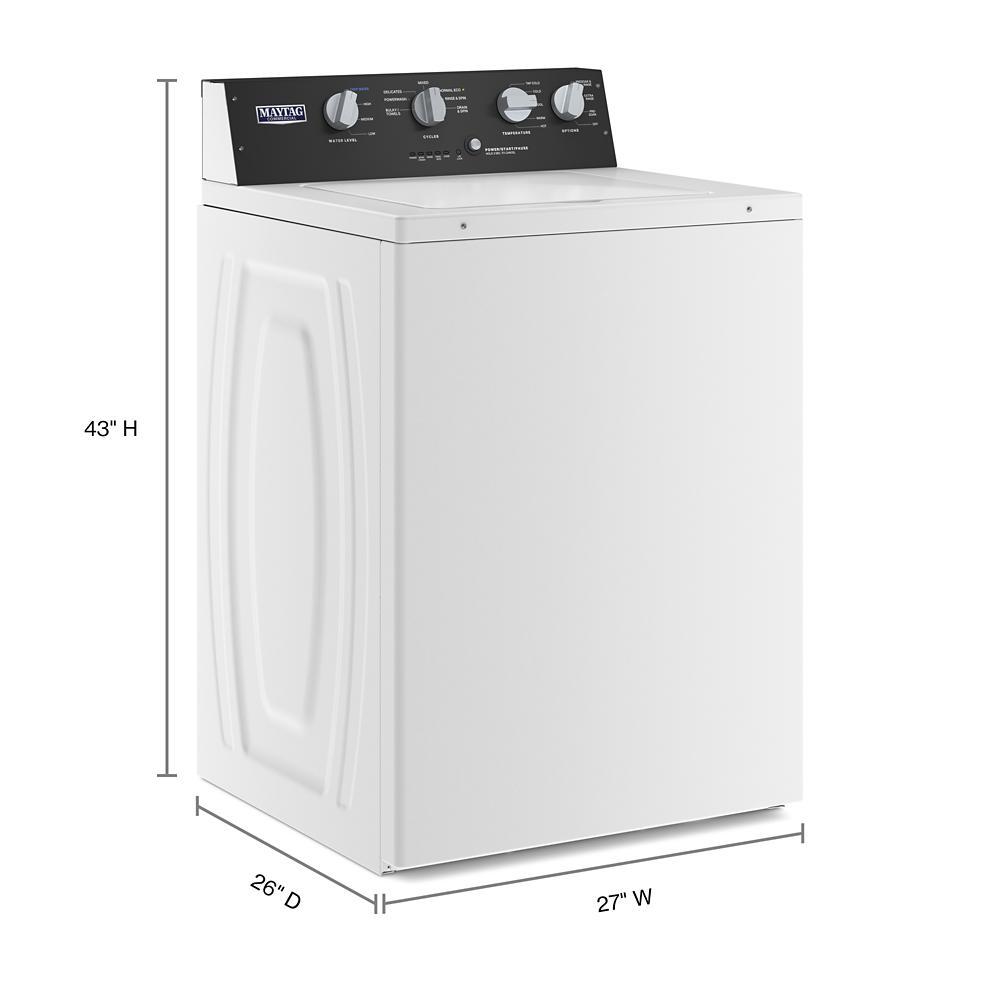 Maytag MVWP586GW Commercial-Grade Residential Agitator Washer - 3.5 Cu. Ft.