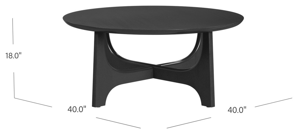 Dunnigan Round Cocktail Table   Transitional   Coffee Tables   by BASSETT MIRROR CO.  Houzz