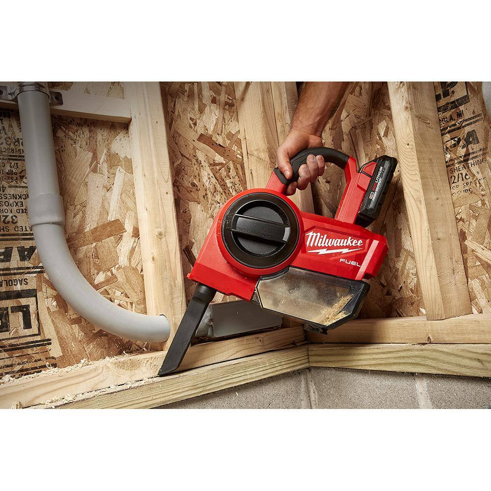 MW M18 FUEL 18-Volt Lithium-Ion Brushless .25 Gal. Cordless Jobsite Vacuum with 5.0 Ah Battery and Charger 0940-20-48-59-1850