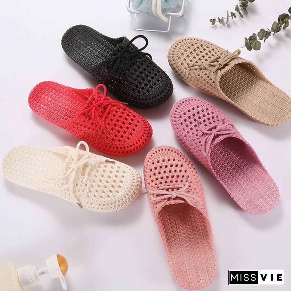 Summer Women's New Hollow-out Slipper Solft Non-slip Casual Sandals Slip-on Beach Shoes