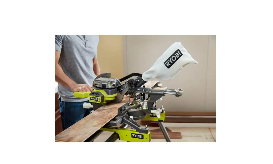 RYOBI PBT01B ONE+ 18V Cordless 7-1/4 in. Sliding Compound Miter Saw