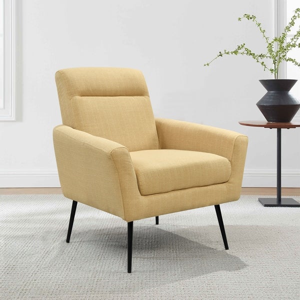 Modern Upholstered Fabric Accent Chair Living Room Leisure Armchair - 31Wx30Dx40H