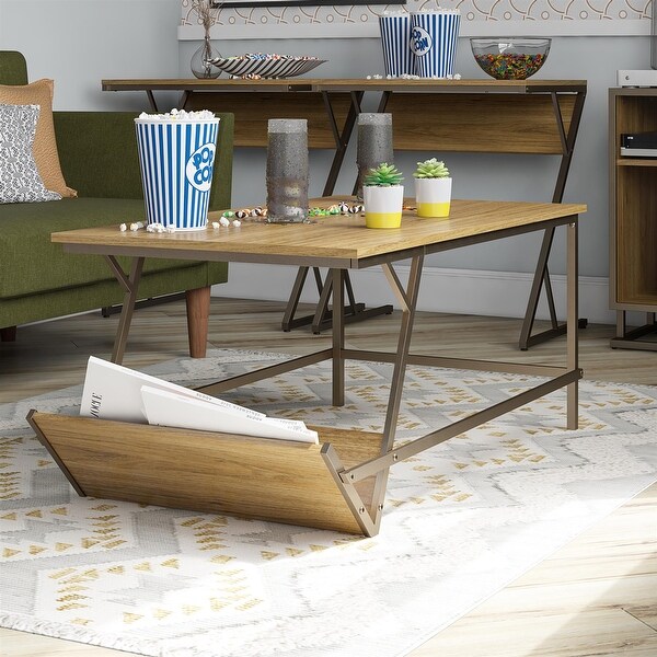 The Novogratz Regal Blue Coffee Table