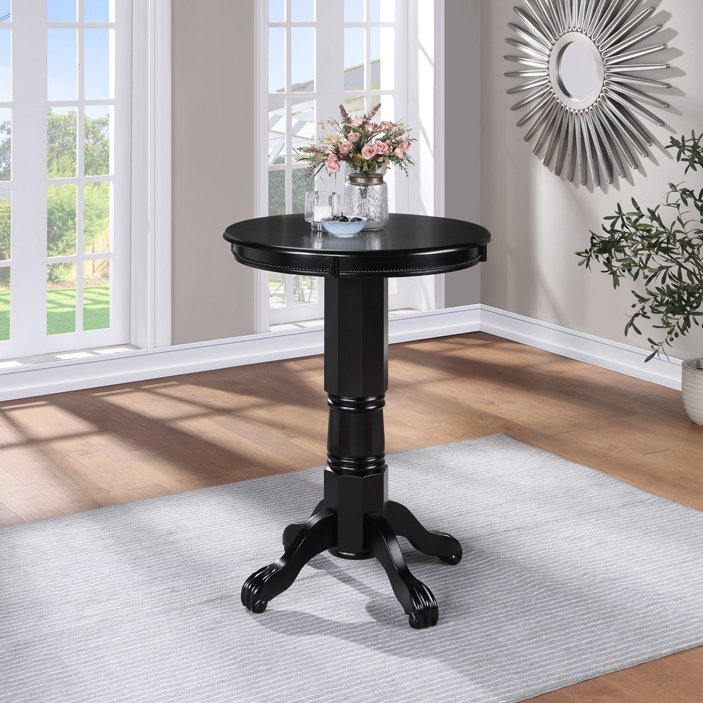 Florence 30 inch Round Wood Pub Table