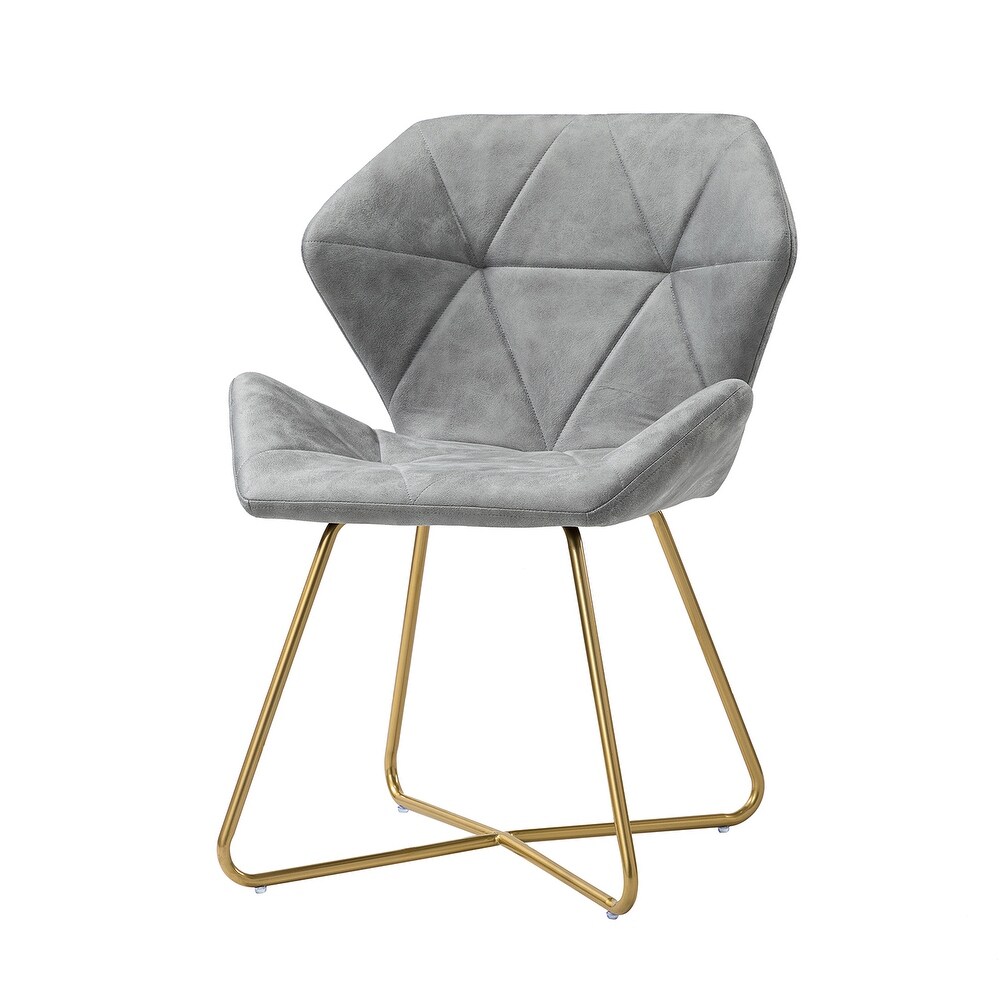 Rosa Accent Side Chair with X shaped Metal Base