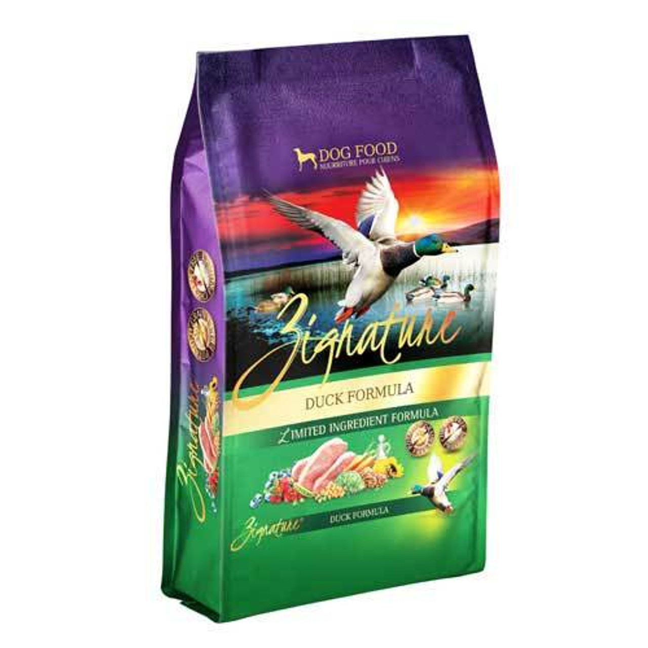 Zignature Limited Ingredient Duck Formula Dry Dog Food， 27 Lbs.