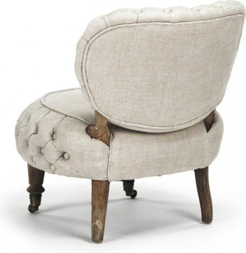 Occasional Chair SYLVIE Charcoal Upholstery Wood Fabric   Traditional   Armchairs And Accent Chairs   by EuroLuxHome  Houzz