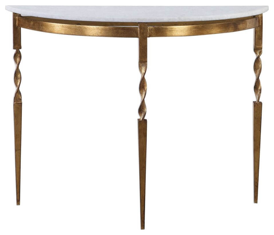 Uttermost Imelda 40 x 31 quotDemilune Console Table   Contemporary   Console Tables   by GwG Outlet  Houzz