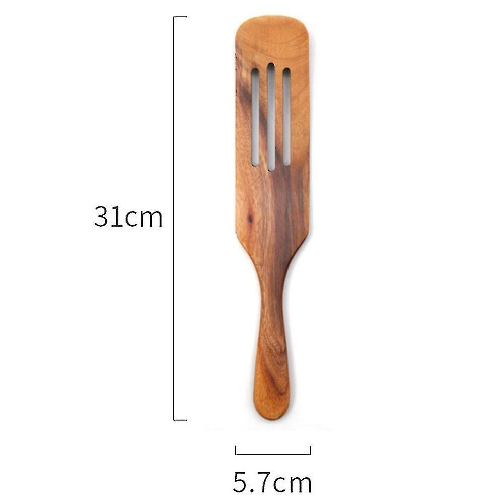 2023-5 Pcs Wooden Spurtles Set，natural Teak Kitchen Utensils Set， Nonstick Cooking Set For Stirring，