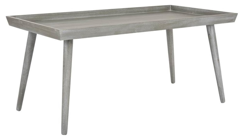 Safavieh Nonie Coffee Table With Tray Top   Midcentury   Coffee Tables   by ShopLadder  Houzz