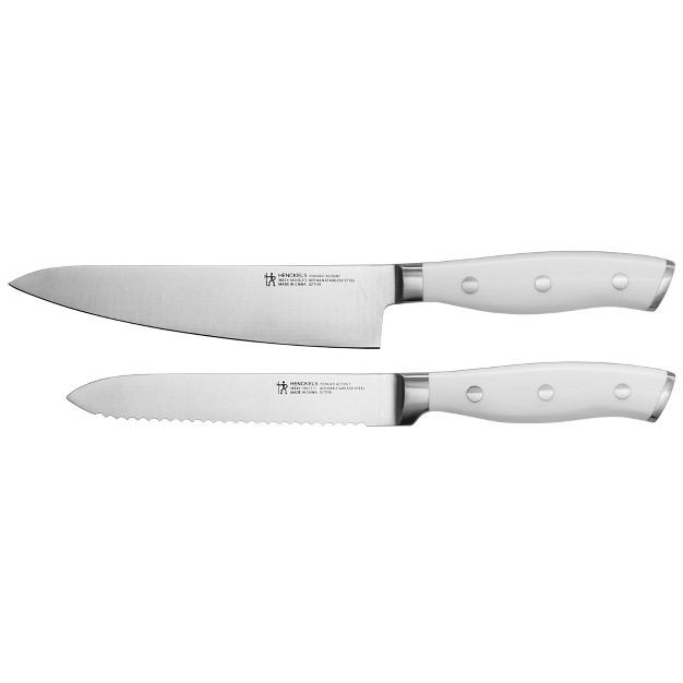 Henckels Forged Accent 2 pc Prep Knife Set White Handle