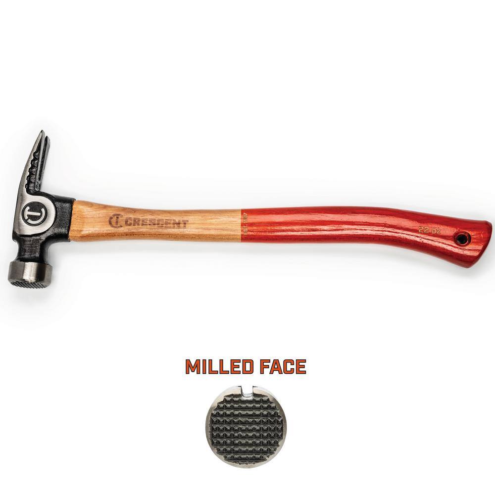 Crescent 22 oz. Wood Milled-Face Framing Hammer CHFRAM22