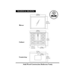 Willow Collections Boston 42 in. W x 22 in. D x 36 in. H Bath Vanity in Evergreen with 2 in. Empira Quartz Top BST_EGN_EMP_WT_42