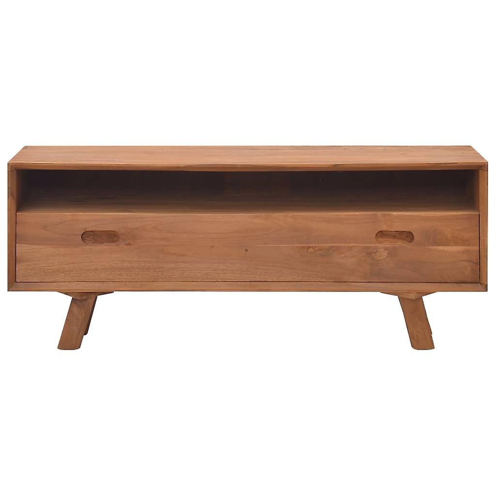 Tv Cabinet 110x30x45 Cm Solid Teak Wood