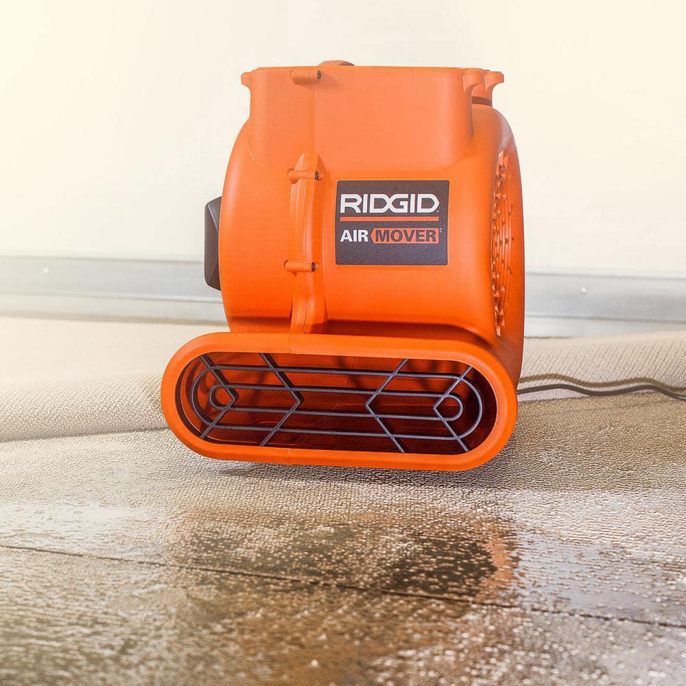 RIDGID 1625 CFM 3Speed Blower Fan Air Mover with 3 Operating Positions for Water Damage Restoration