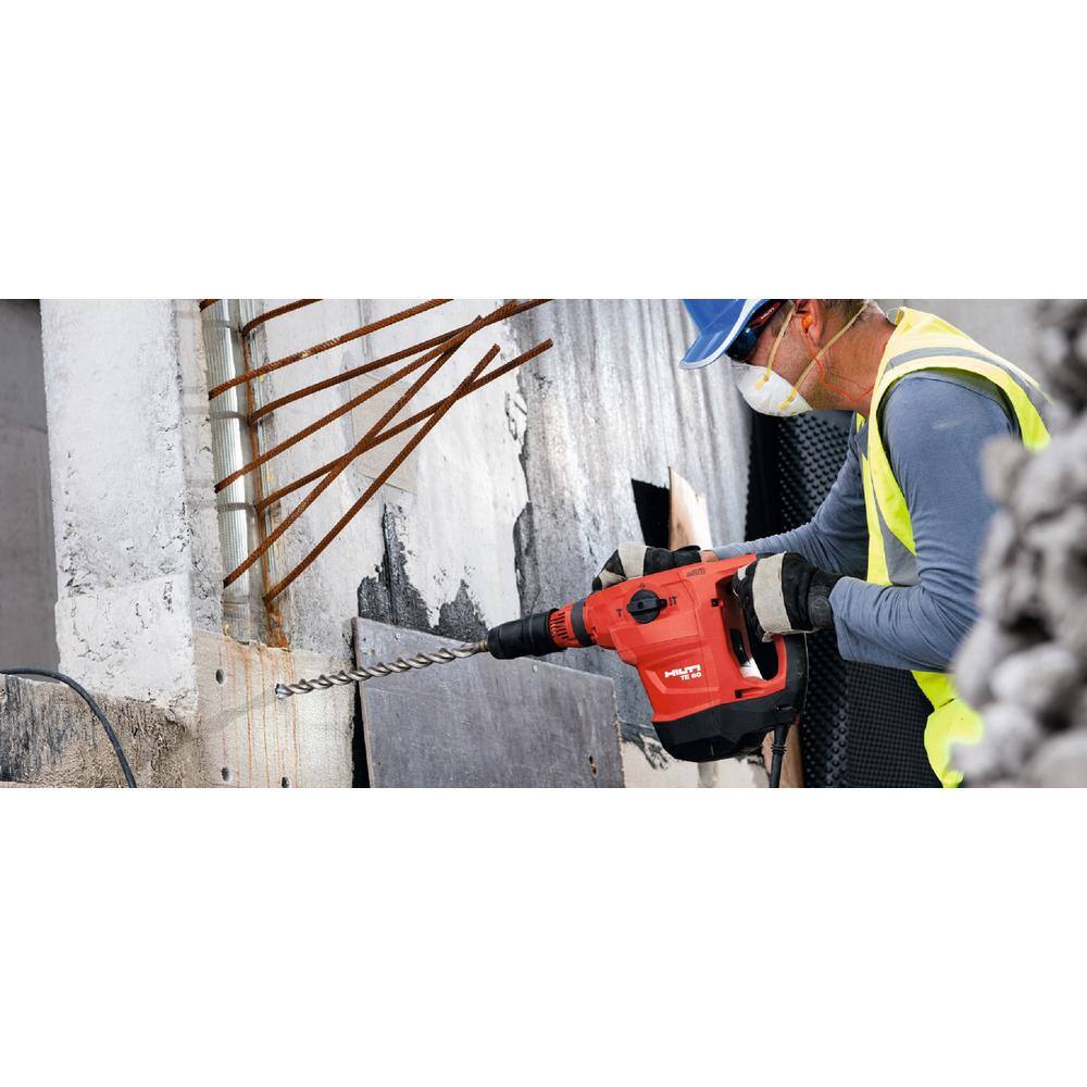 Hilti 120-Volt 13 Amp TE 60 Corded AVRATC Rotary Hammer wActive Torque Control TE-YX 78 in. x 13 in. Drill Bit and Cord 3578574