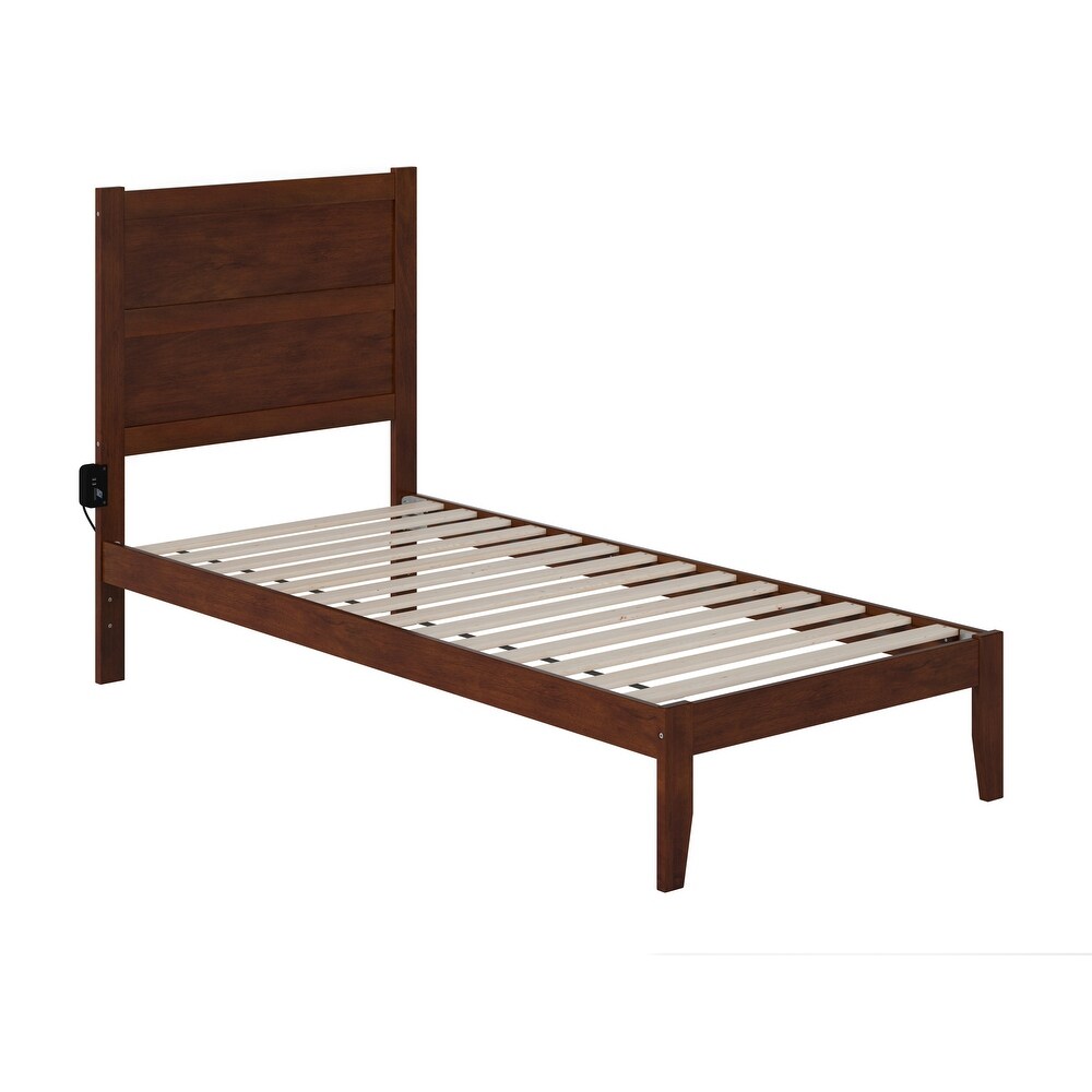 NoHo Twin XL Bed in Walnut