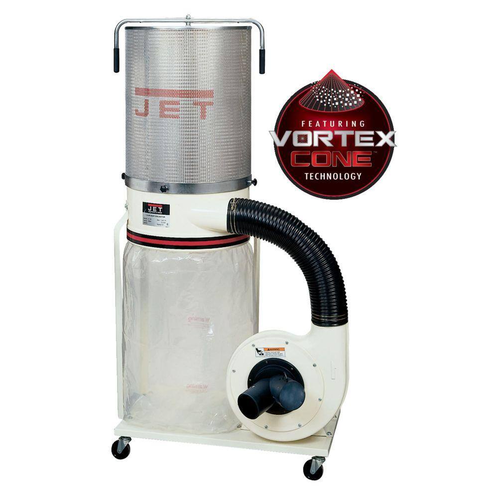 Jet 1.5 HP 1100 CFM 4 or 6 in. Dust Collector with Vortex Cone and 2-Micron Canister Kit 115230-Volt DC-1100VX-CK 708659K