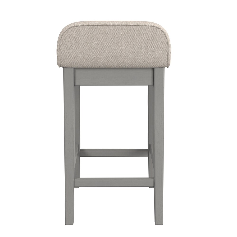 Hillsdale Furniture Maydena Distressed Gray Wood Bar Stool