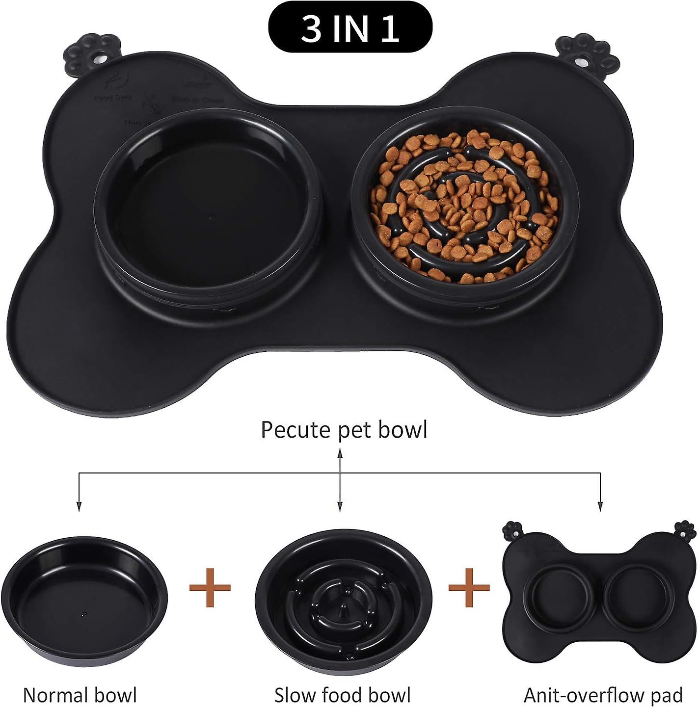 Dog Bowls-slow Feeder Dog Bowls ，dog Food And Water Bowls With Slow Feeder Dog Bowls，dog Bowls For Small Dogs Cats Pets