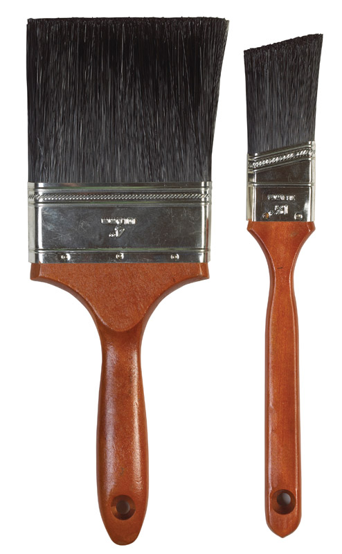 Linzer 1-1/2 and 4 in. Angle Synthetic Bristle Paint Brush Set